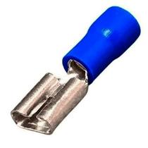 Kit Terminal Femea Pré-Isolado cabos de 1,5 a 2,5mm Azul 200 Peças