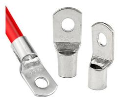 Kit Terminal Olhal Compressão 6Mm M6 Fios E Cabos - 10Pçs