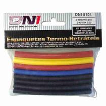 Kit Termo retrátil 4mm Contração 2:1 15 Peças - DNI