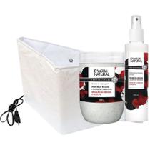 Kit termoativo creme e fluido pimenta negra cinta termica 110v Kit termoativo creme e fluido pimenta negra cinta termica 110v