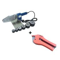 Kit Termofusora 220v 800w com 6 Bocais + Tesoura Corta Tubos Ppr Topfusion Kit Termofusora 220v 800w com 6 Bocais + Tesoura Corta Tubos Ppr Topfusion