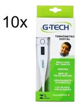 Kit Termometro Axilar Digital Branco 10 Unidades Kit Termometro Axilar Digital Branco 10 Unidades