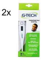 Kit Termômetro Digital TH1027 Branco 2 Unidades G-Tech Kit Termômetro Digital TH1027 Branco 2 Unidades G-Tech