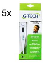 Kit Termômetro Digital TH1027 Branco 5 Unidades G-Tech