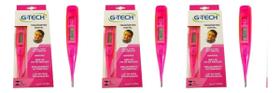 Kit Termômetro Digital TH150 Rosa 3 Unidades G-tech - Rosa