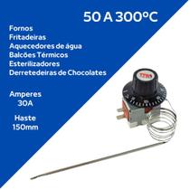 Kit Termostato Elétrico Fritadeira 50 300 30a + Sinaleiro