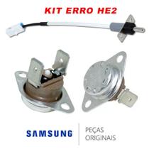 Kit termostatos + termistor lava e seca samsung original dc47-00016c