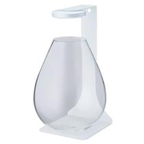 Kit Terrarium em Vidro Oval Base + Aquário Glass Pot + Luminária Magnética