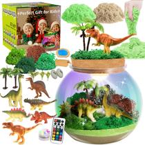 Kit Terrarium Kiddgroo Dinosaur Light-Up para meninos de 4 a 12 anos