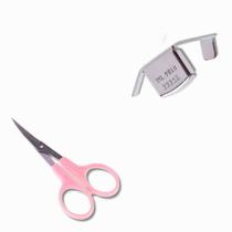 Kit Tesoura Arremate Precisão 4'' Curva + Guia Magnético p/ Costura Reta Domestica e Industrial - Imã Pequeno Kit Tesoura Arremate Precisão 4'' Curva + Guia Magnético p/ Costura Reta Domestica e Industrial - Imã Pequeno