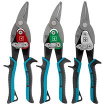 Kit Tesoura - Aviação Corte Reto 7832255 + Corte Reto E Direita 7832455 + Corte Reto E Esquerda 7832655 - Gross