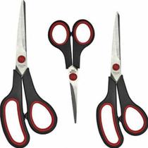 KIT Tesoura C/3 Unidades Multiuso Cabo Plástico