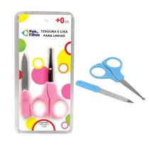 Kit Tesoura Cortador Lixa Unhas Bebê Recém Nascido Azul Rosa Kit Tesoura Cortador Lixa Unhas Bebê Recém Nascido Azul Rosa