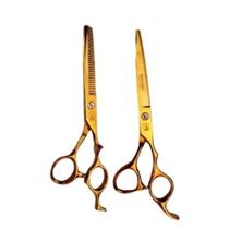 Kit Tesoura Corte Profissional Mofashi Laser Desfiadeira 6.0