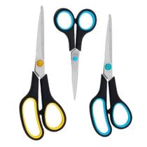 Kit Tesoura Costura Cozinha Multiuso Resistente 3 e Peças Aço Inox Profissional Artesanato - Bomder Kit Tesoura Costura Cozinha Multiuso Resistente 3 e Peças Aço Inox Profissional Artesanato - Bomder