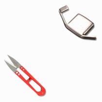 Kit Tesoura de Arremate de Metal Tic Tac 11cm-TC-805 Mais Guia Magnético p Máquinas de Costura Reta-Imã Forte-G20