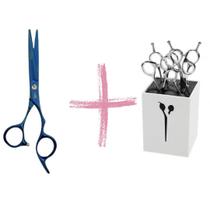 Kit Tesoura de Corte Profissional Mofashi Laser 6.0 + Suporte