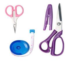 Kit Tesoura De Costura Alfaiate Com fita metrica e Tesoura Arremate LM-TC1656