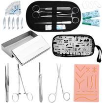 Kit Tesoura Iris Pele Artificial Pinça