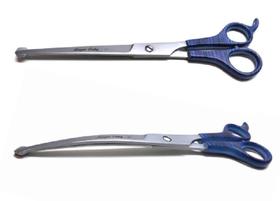 Kit tesoura reta e curva com ponta protegidas para tosa