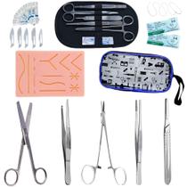 Kit Tesoura Romba Pinça Porta Agulha