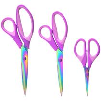 Kit Tesoura Titânio Profissional 9,5" 8,5" 5,5" Polegadas