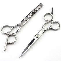 Kit Tesoura Tosa Dentada Pet Shop Banho Cães Gatos Desfiladeira Profissional