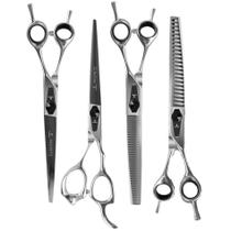 Kit Tesouras Chrome Premium Propetz 7.0 - 04 Unidades