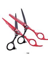 Kit Tesouras Fio Navalha + Dentada Desbaste 6.0 Polegadas