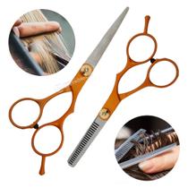 Kit Tesouras Profissional Cabelereiro Estojo 4 Peças LMF1150