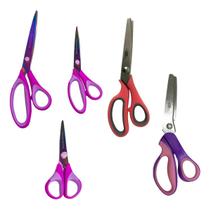 Kit Tesouras Titânio Uso Geral Tesoura de Picotar Zig Zag Escalope Ondas Nuvem Artesanato Patchwork