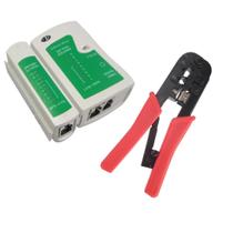 Kit Testador Cabo Rede + Alicate Crimpar Rj45 Rj11 Profissional Kit Testador Cabo Rede + Alicate Crimpar Rj45 Rj11 Profissional