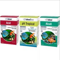 Kit teste labcon ph + alcali + acid 15ml para aquario