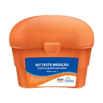 Kit Teste Para Piscinas Mede Sal / Ph / Cloro / Alc Nautilus Kit Teste Para Piscinas Mede Sal / Ph / Cloro / Alc Nautilus