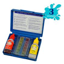 Kit Teste Piscina Análise Cloro E Ph (3 Unidades)