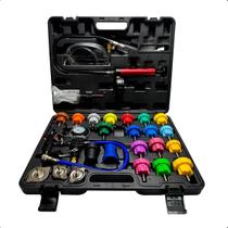 Kit Teste Pressão Arrefecimento 28 Peças Universal Radiador com Manômetro Maleta Profissional Detecção Vazamentos Tayashima Kit Teste Pressão Arrefecimento 28 Peças Universal Radiador com Manômetro Maleta Profissional Detecção Vazamentos Tayashima
