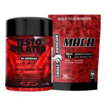 Kit Testo Dilated 60 caps com Vitaminas e Minerais, Arginina, Magnésio + Ma ca 30 cáps 2000mg Premium Importada Para Homens e Mulheres + Kit Testo Dilated 60 caps com Vitaminas e Minerais, Arginina, Magnésio + Ma ca 30 cáps 2000mg Premium Importada Para Homens e Mulheres +