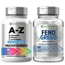 Kit Testo Fe no Grego 1000Mg Multivitaminico AZ 500Mg Ecomev