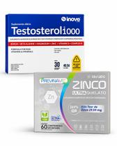 Kit Testosterol 1000 30 Comp + Zinco Ultra Quelato 60 Comp Kit Testosterol 1000 30 Comp + Zinco Ultra Quelato 60 Comp