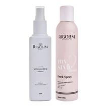 Kit texturizador volumizer e fixador dark spray rigolim