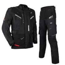 Kit Texx Nomade Masculino Jaqueta Calça Preto Vermelho Azul Kit Texx Nomade Masculino Jaqueta Calça Preto Vermelho Azul