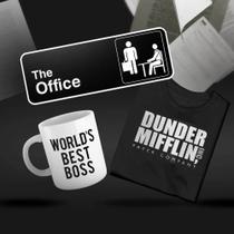 Kit The Office Placa + Camiseta + Caneca