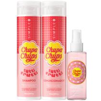 Kit The Skin Soul Shampoo + Condicionador Tutti-Frutti 240ml Body Splash Cotton Candy 120ml Chupa Chups Kit The Skin Soul Shampoo + Condicionador Tutti-Frutti 240ml Body Splash Cotton Candy 120ml Chupa Chups