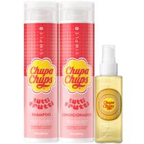 Kit The Skin Soul Shampoo + Condicionador Tutti-Frutti 240ml Body Splash Vanilla 120ml Chupa Chups