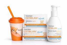 Kit Theraskin Cetrilan Infantil Sabonete Líquido 250ml + Barra 100g + Creme 40g + Copo Cetrilan Kit Theraskin Cetrilan Infantil Sabonete Líquido 250ml + Barra 100g + Creme 40g + Copo Cetrilan