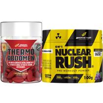 Kit Thermo Abdomen 60 Comp + Pré Treino Nuclear Rush Bodyaction