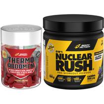Kit Thermo Abdomen 60 Comp + Pré Treino Nuclear Rush Bodyaction