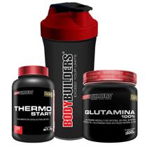 Kit Thermo Start + Glutamina + Coqueteleira - Bodybuilders