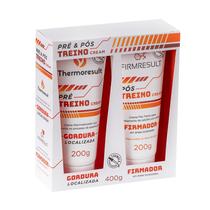 Kit Thermoresult Pré Treino Cream Thermoativador 200 g + FIRMRESULT Pós Treino Cream 200 g