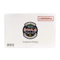 Kit ThinkGeek Resident Evil BSAA New Hire com 11 decalques e emblema Kit ThinkGeek Resident Evil BSAA New Hire com 11 decalques e emblema